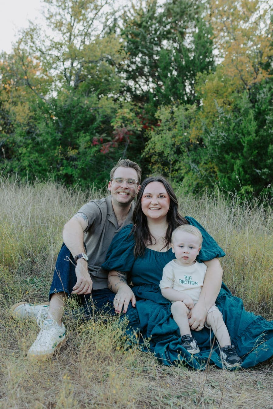 Andrew Hardwick, founder of Handlebar AI, with his family in Dallas-Fort Worth